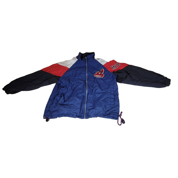 Vintage Mirage Windbreaker Atlanta Braves Jacket Mens Sz XL Sports NBL Baseball - Picture 1 of 16